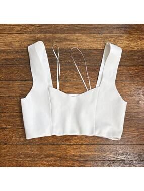 A.L.C Women's White Crop-top
